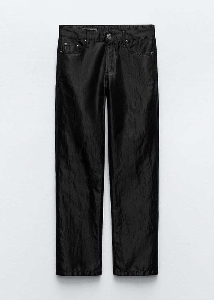 Zara saten görünümlü pantolon - Görsel 5