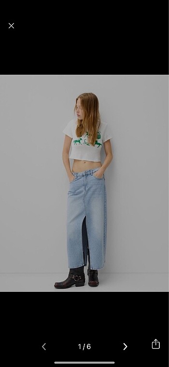 Bershka uzun etek