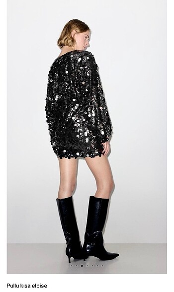 Pull and bear pullu kısa elbise - Görsel 6