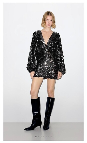 Pull and bear pullu kısa elbise - Görsel 4