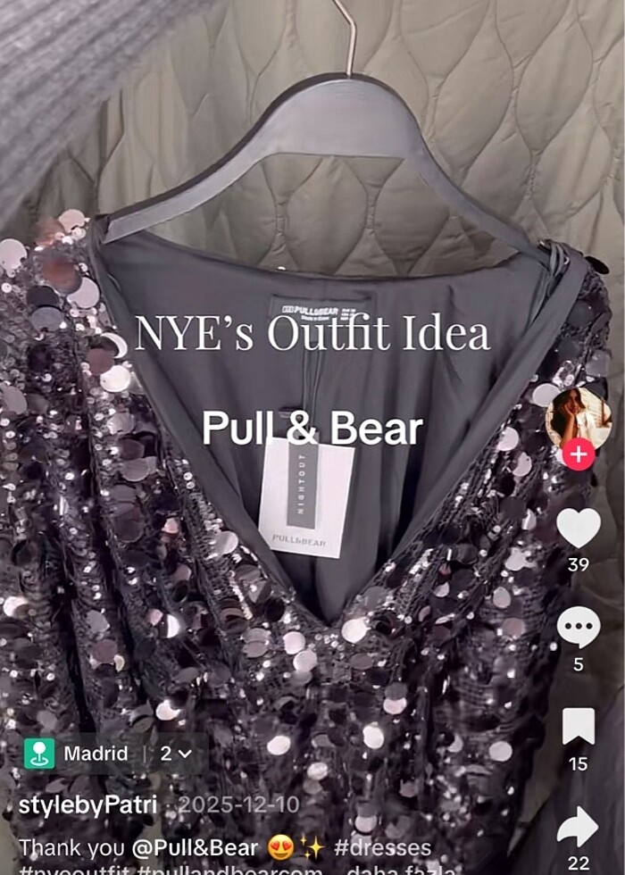 Pull and bear pullu kısa elbise - Görsel 3