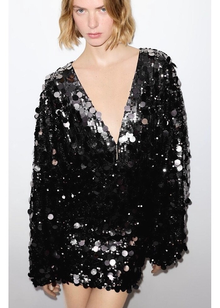 Pull and bear pullu kısa elbise - Görsel 5