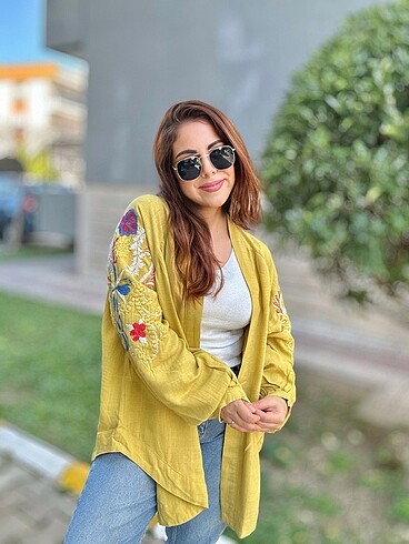 universal Beden sarı Renk Kimono