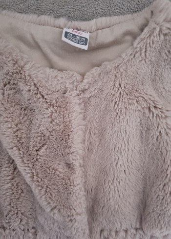 Kız Çocuk Kürklü Bej Yelek - Görsel 3