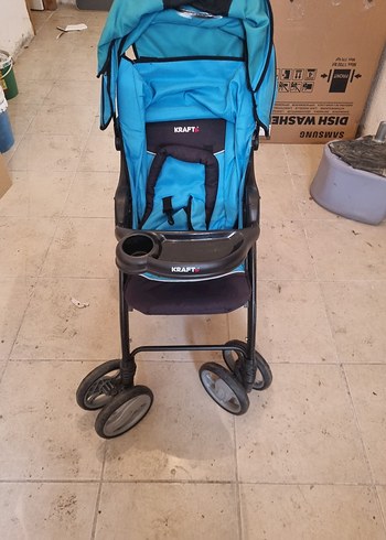 Koyu Mavi Bebek Arabası - Görsel 2