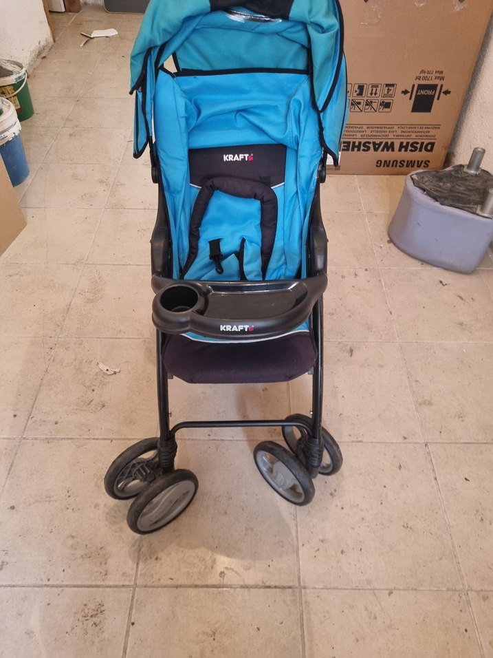 Koyu Mavi Bebek Arabası - Görsel 2