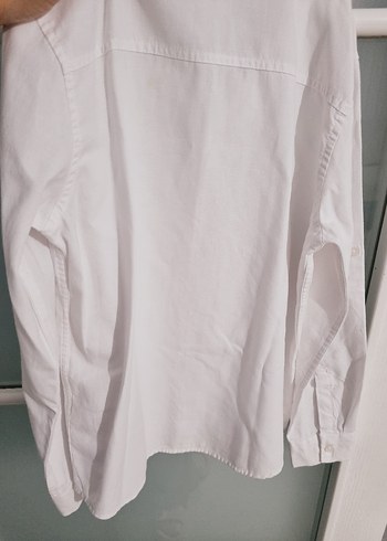 Düğmeli Keten Beyaz erkek cocuk gomlek - Görsel 2