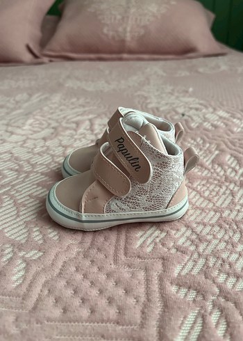 Pembe İlk Adım Kız Çocuk Ayakkabısı Velcro - Görsel 2