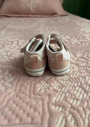 Pembe İlk Adım Kız Çocuk Ayakkabısı Velcro - Görsel 3