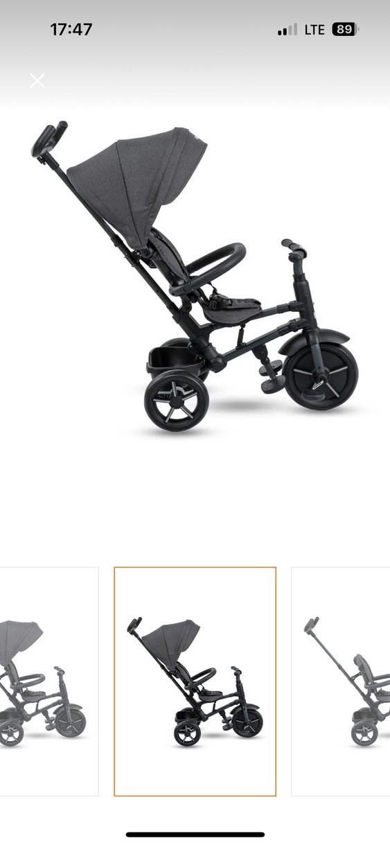 Gri Çocuk Üç Tekerlekli Bisiklet - Görsel 5