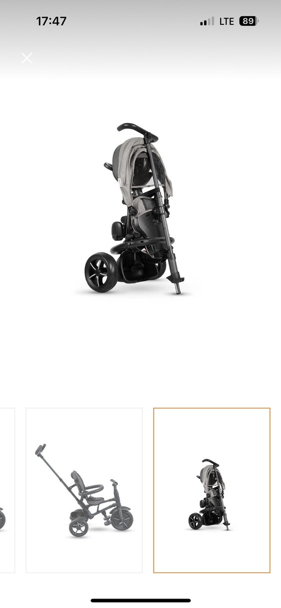 Gri Çocuk Üç Tekerlekli Bisiklet - Görsel 4