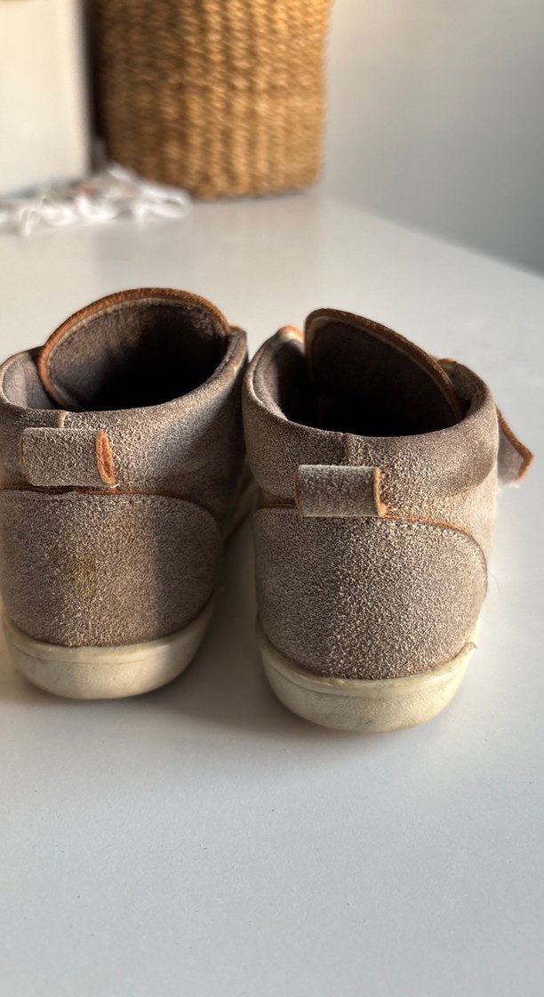 Erkek Bebek İlk Adım Ayakkabısı Süet Velcro - Görsel 4