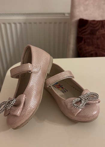 Kız Çocuk Pembe Babet Ayakkabı - Görsel 3