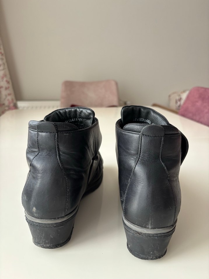 Siyah Tokalı Erkek Biker Botu - Görsel 4