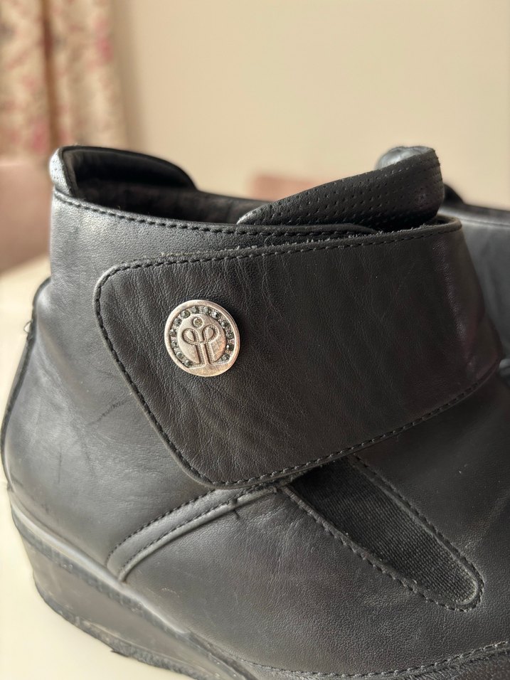 Siyah Tokalı Erkek Biker Botu - Görsel 2