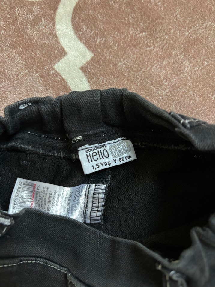 Erkek Çocuk Bol Kesim Kemerli Kot Pantolon - Görsel 2