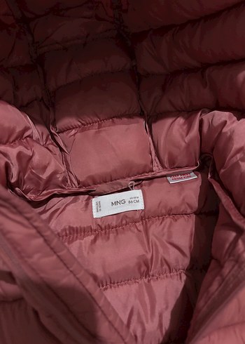 Bordo Kürklü Kız Çocuk Mont - Görsel 2