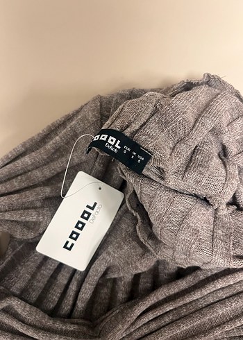 Bej Triko Boğazlı Kadın Kazak - Görsel 2