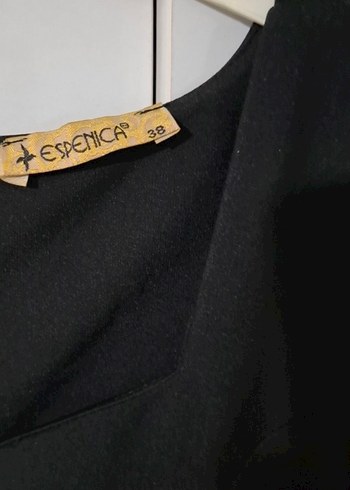 Uzun Siyah Dantel Kollu Gotik Elbise - Görsel 4