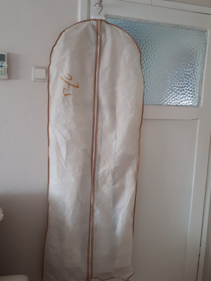 Vintage Stil Uzun Beyaz Nişan Elbisesi - Görsel 4