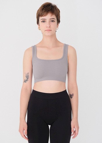 Addax seamless gri crop atlet