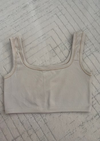 Trendyolmilla seamless ekru crop atlet