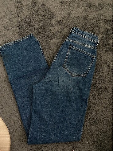 Trendyol & Milla Trendyolmilla koyu mavi straight jean