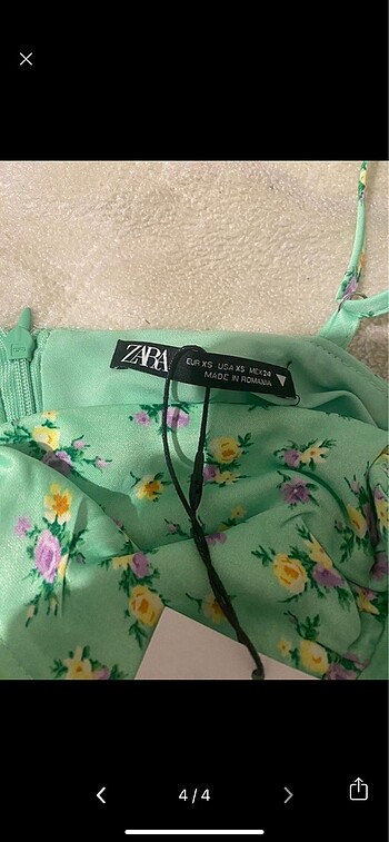 xs Beden yeşil Renk zara elbise