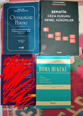 Hukuk Kitapları Seti: Ortaklıklar, Ceza, Roma