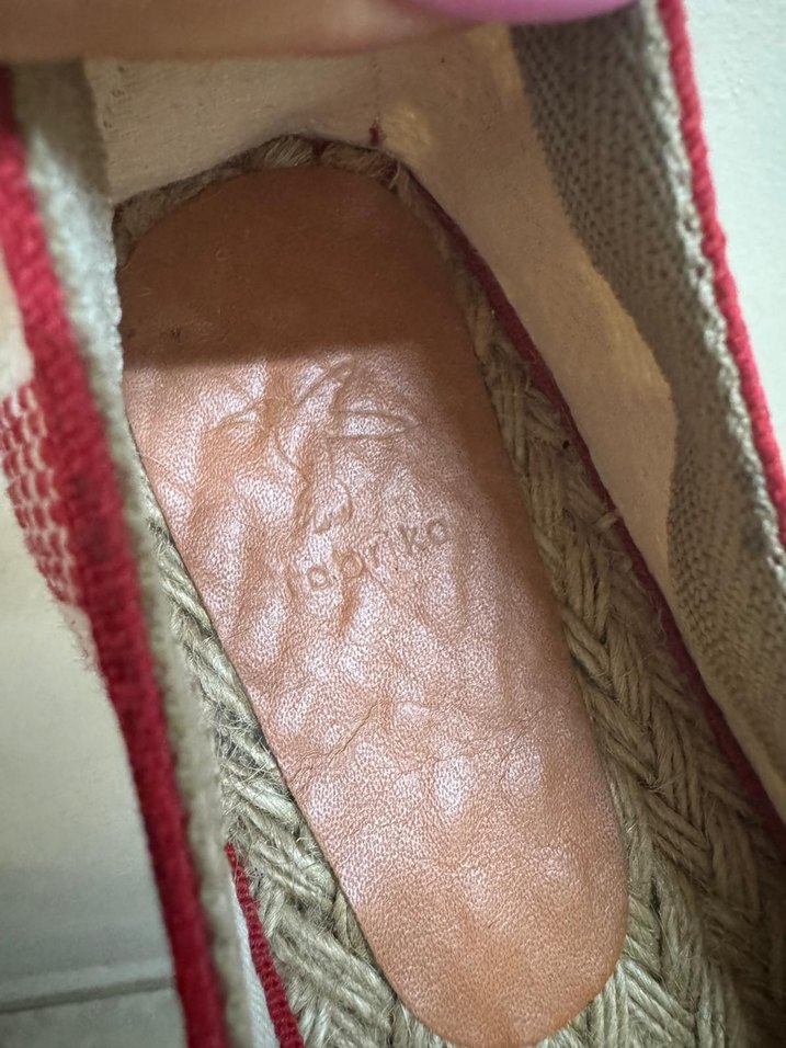 Kırmızı Kareli Kadın  Espadril - Görsel 3