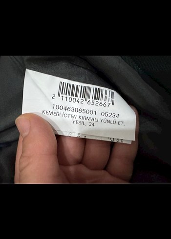 34 Beden siyah Renk Mini Kalem Etek