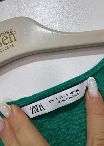 Düğmeli V Yaka Kısa Kollu Yeşil tulum - Görsel 5