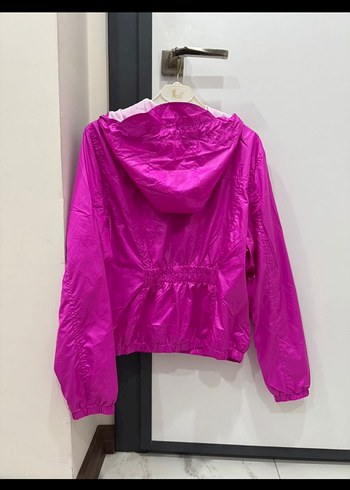 Pembe Fermuarlı yağmurluk - Görsel 3