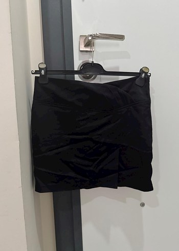 Kemerli Siyah Mini Etek - Görsel 2