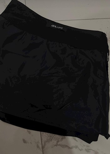 Kemerli Siyah Mini Etek - Görsel 5