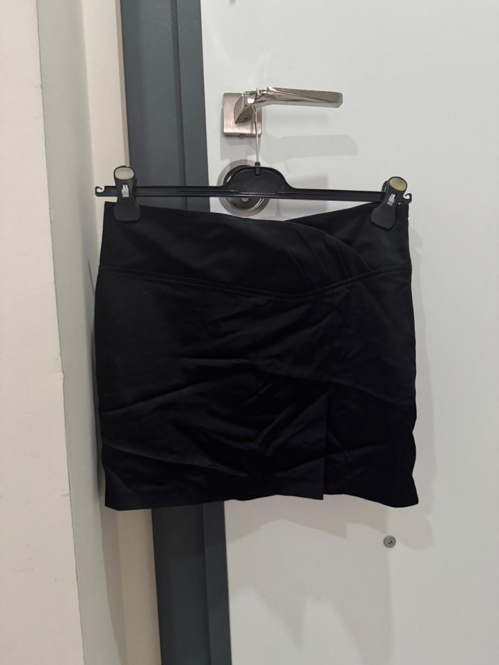 Kemerli Siyah Mini Etek - Görsel 2