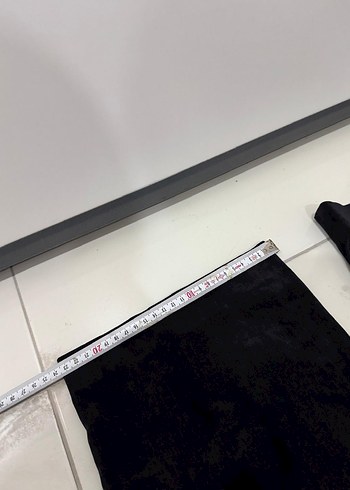 Siyah Süet Kemerli Kadın Pantolon - Görsel 6