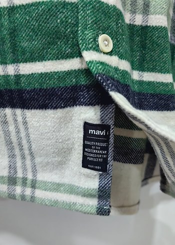 Erkek Yeşil Düğmeli Pamuklu Gömlek - Görsel 4