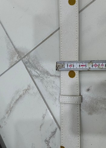 Beyaz Deri Tokalı Kadın Kemer - Görsel 4