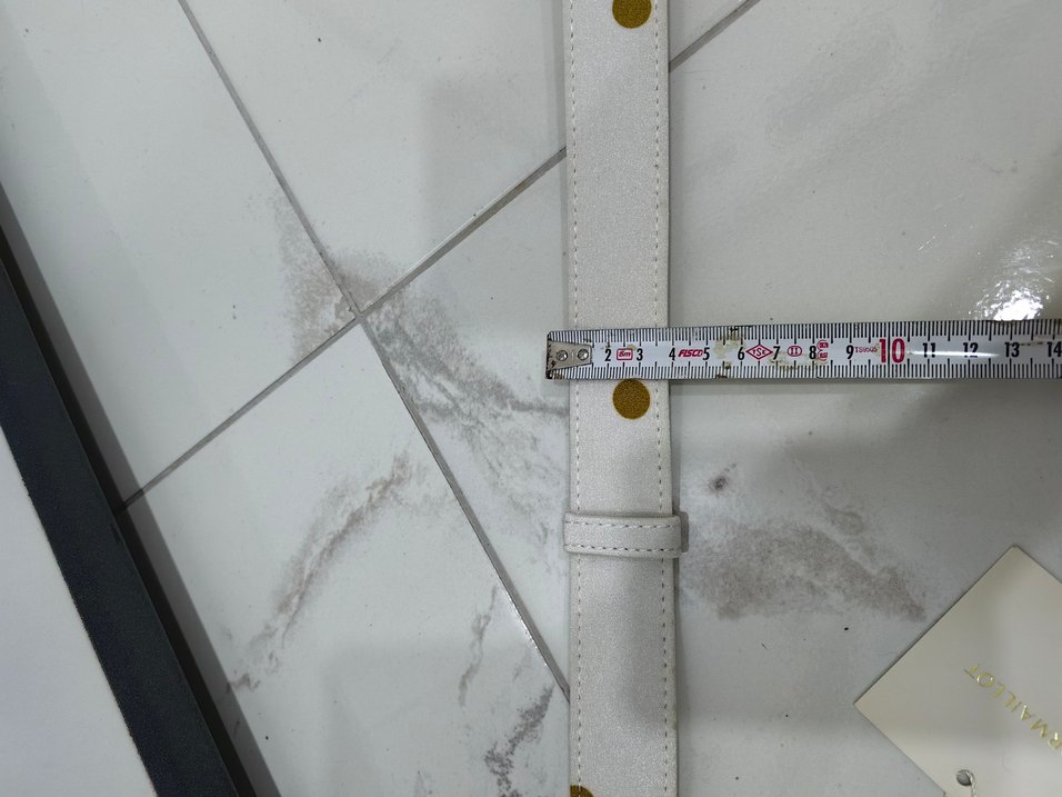 Beyaz Deri Tokalı Kadın Kemer - Görsel 4