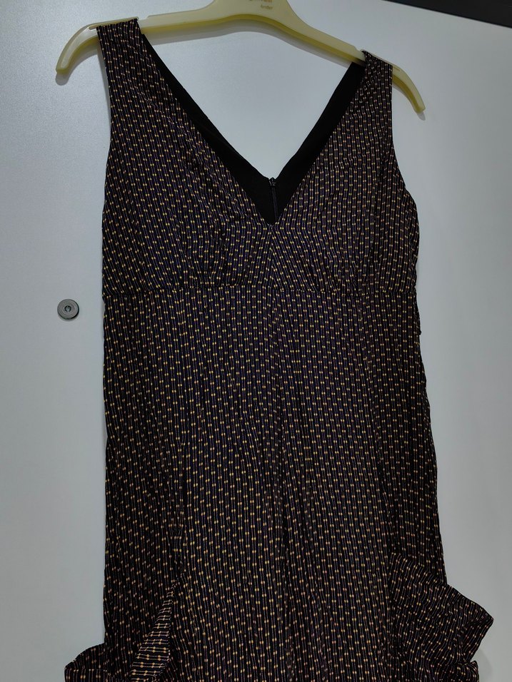 Kahverengi V Yaka Uzun Tulum - Görsel 2