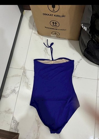 Penti Bohem Tarzı Lacivert Askısız Mayo