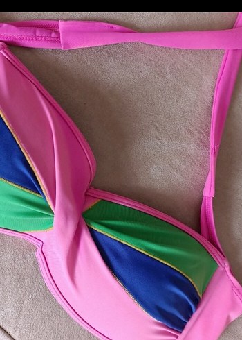 38 Beden pembe Renk Bikini üstü