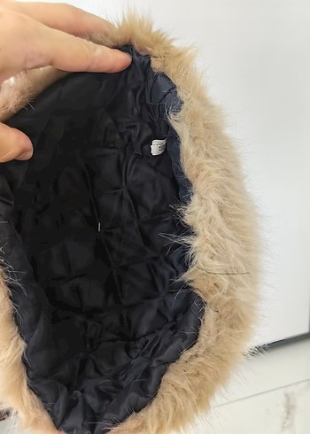 Beden camel Renk Kürklü şapka