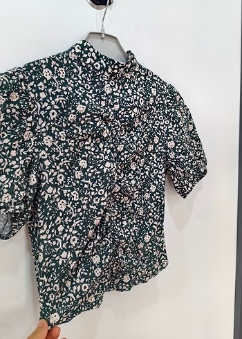 s Beden Kısa Kollu Mini Bluz