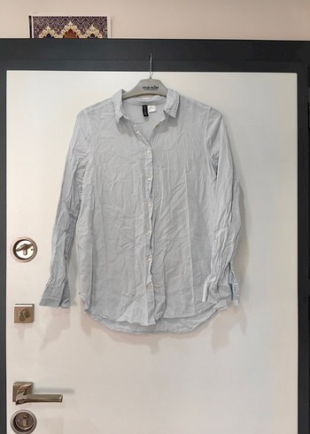 H&M Uzun Kollu Keten Gömlek