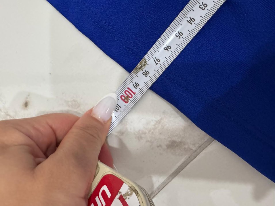 Mavi Pilili Midi Kolsuz Kadın Elbise - Görsel 4