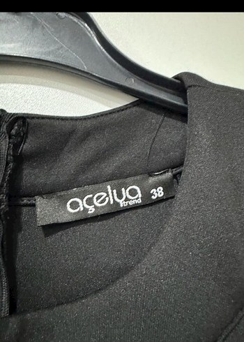 Püsküllü Siyah Mini Abiye Elbise - Görsel 8