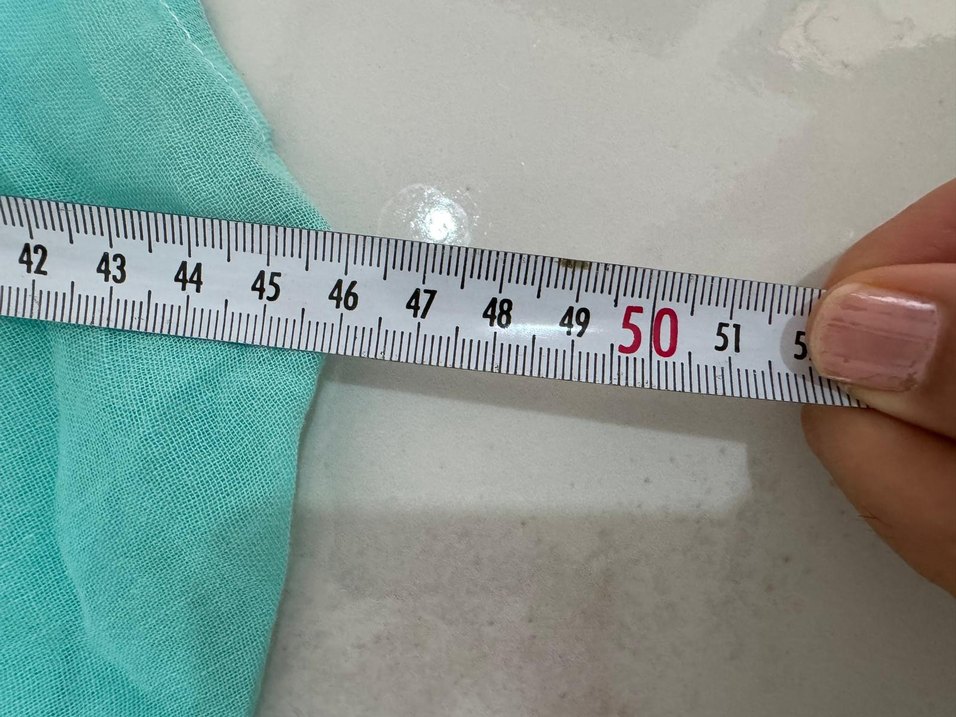 Püsküllü Turkuaz Bohem pareo - Görsel 4