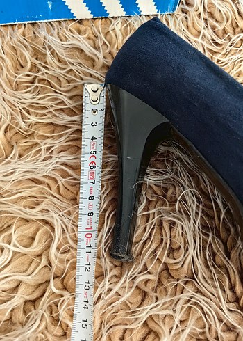 Lacivert  Platform Topuklu Kadın Ayakkabı - Görsel 5